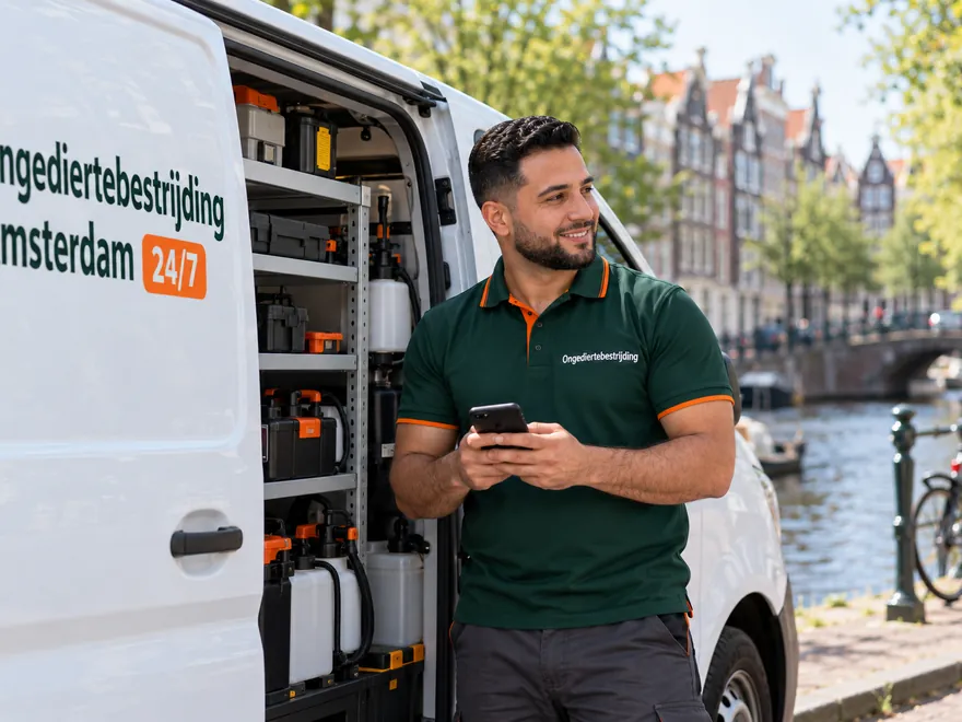 Bel Ongediertebestrijding Amsterdam: 7 dagen per week bereikbaar