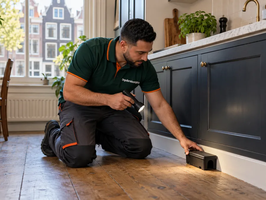 Ongedierte bestrijden in Amsterdam: inspectie door een bestrijder
